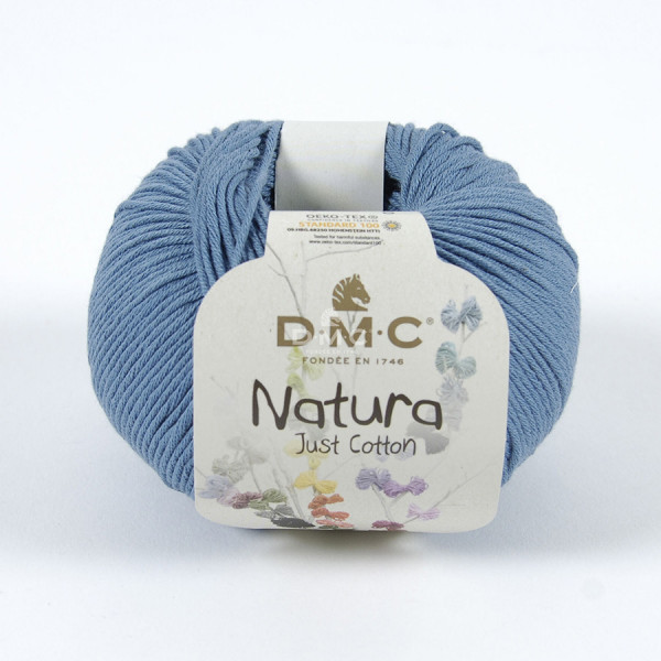 Pelote de Coton Natura Just Cotton 50 g N26 Bleu jean