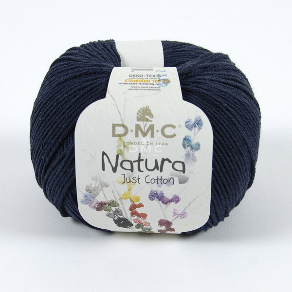 Pelote de Coton Natura Just Cotton 50 g N28 Bleu marine