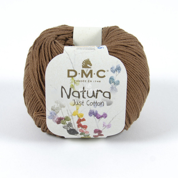 Pelote de Coton Natura Just Cotton 50 g N41 Marron tropique