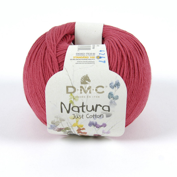 Pelote de Coton Natura Just Cotton 50 g N555 Hémoglobine