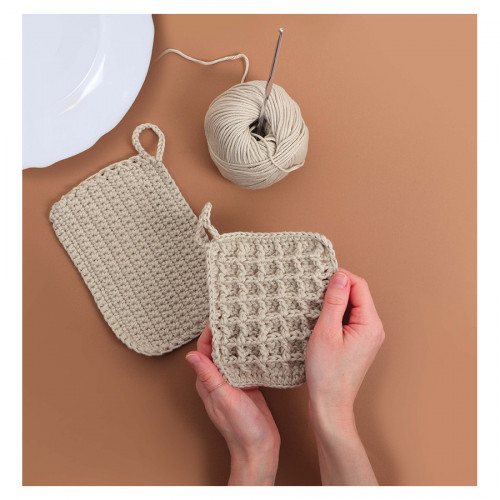 Kit Crochet zéro déchet Éponges réutilisables