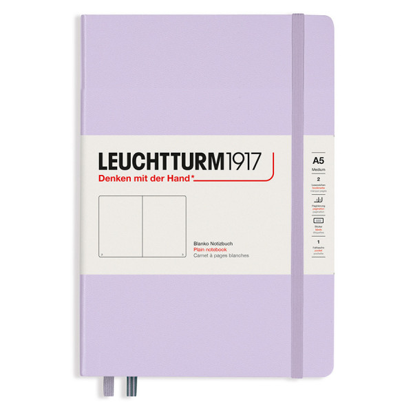 Carnet de notes page Blanche A5 Couverture rigide Smooth Colours Lilas