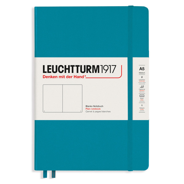 Carnet de notes page Blanche A5 Couverture rigide Smooth Colours Océan