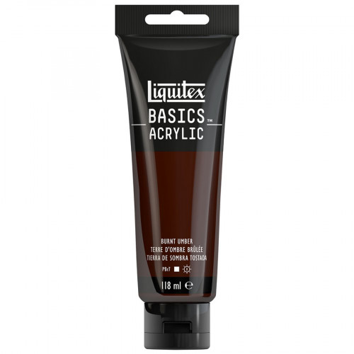 Peinture acrylique Basics 118 ml 128 Terre d'ombre brulée