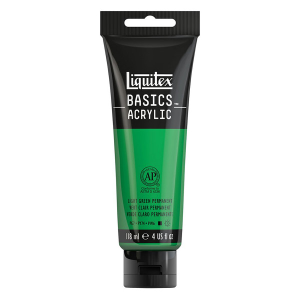 Peinture acrylique Basics 118 ml 312 Vert fixe clair