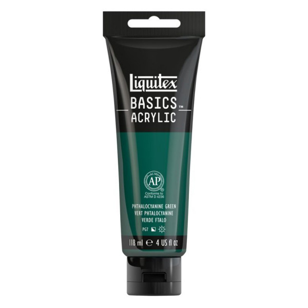 Peinture acrylique Basics 118 ml 317 Vert phtalocyanine