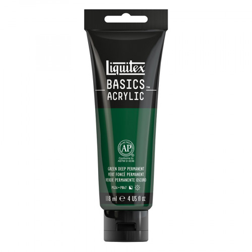 Peinture acrylique Basics 118 ml 350 Vert foncé permanent
