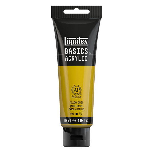 Peinture acrylique Basics 118 ml 416 Jaune oxyde