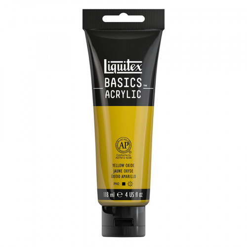 Peinture acrylique Basics 118 ml 416 Jaune oxyde
