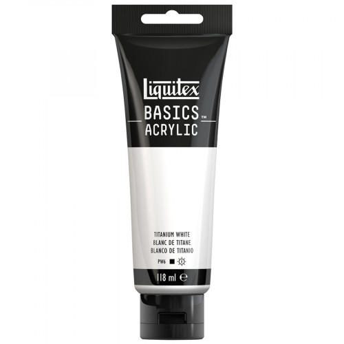 Peinture acrylique Basics 118 ml 432 Blanc de titane