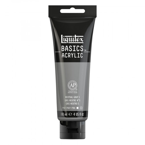 Peinture acrylique Basics 118 ml 599 Gris neutre n° 5
