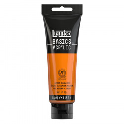 Peinture acrylique Basics 118 ml 720 Orange de cadmium (imit.)