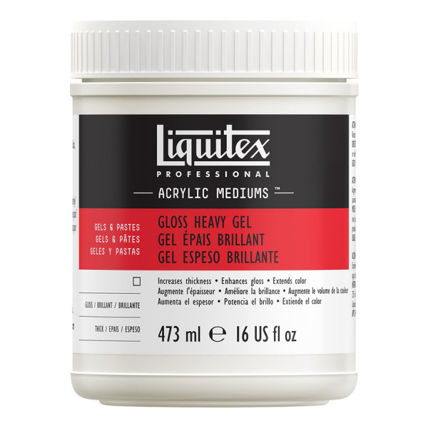 Médium-gel de texture pour acrylique 473 ml épais brillant