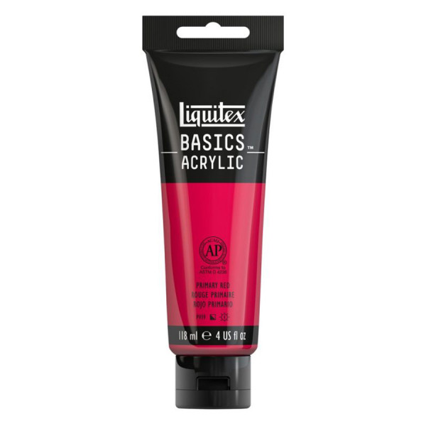 Peinture acrylique Basics 118 ml 415 Rouge primaire