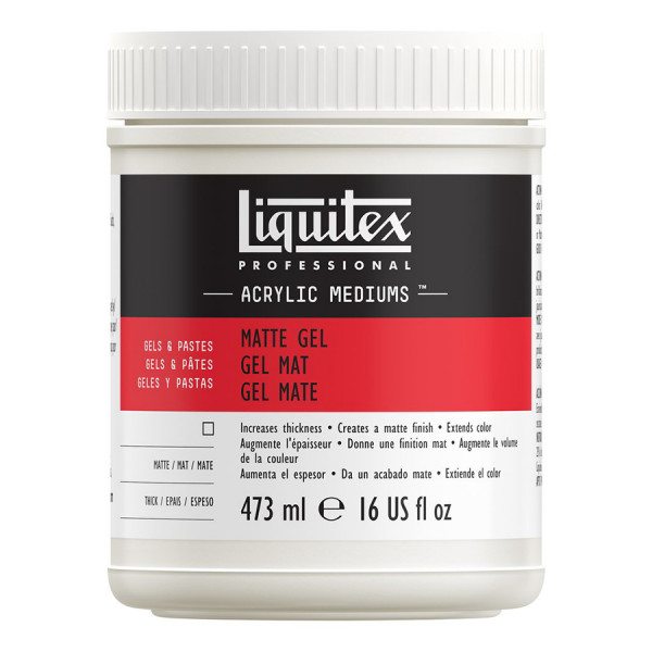 Médium-gel de texture pour acrylique 473 ml mat