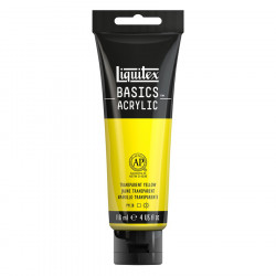 Peinture acrylique Basics 118 ml 045 Jaune transparent