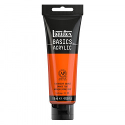 Peinture acrylique Basics 118 ml 982 Orange fluo