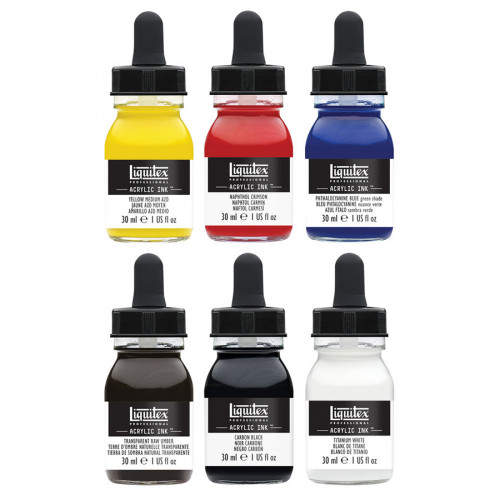 Encre acrylique Set Essentielles ink! 6 x 30 ml