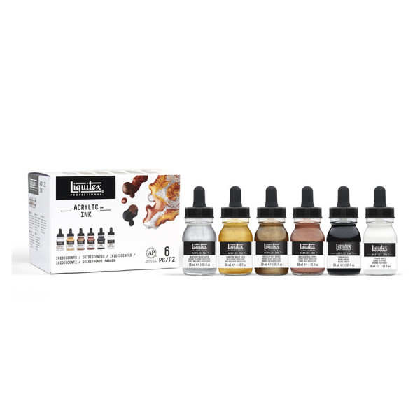 Encre acrylique Set Métalliques ink! 6 x 30 ml