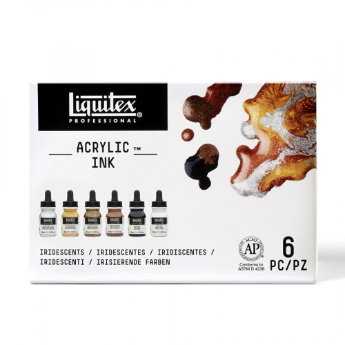 Encre acrylique Set Métalliques ink! 6 x 30 ml