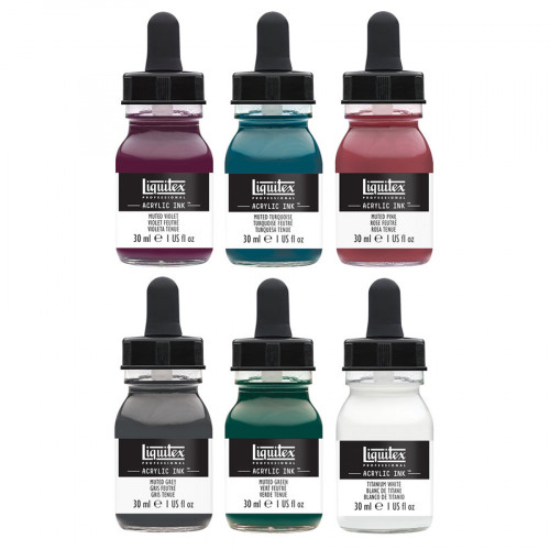 Encre acrylique Set Muted ink! 6 x 30 ml