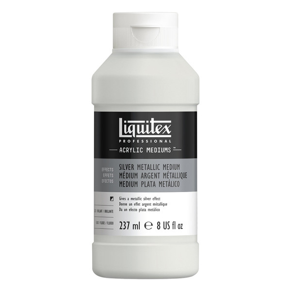 Médium acrylique 237 ml Argent métallique