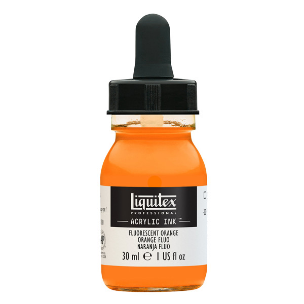 Encre Acrylique Ink 30 ml 982 Orange fluo