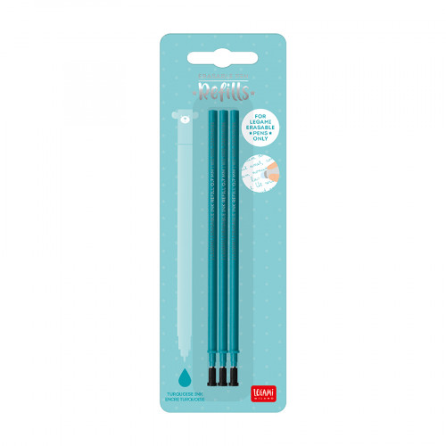 Recharges pour stylo effaçable 3 couleurs Legami - Hopono