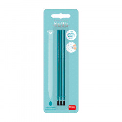Recharge pour stylo effaçable x 3 pcs Turquoise
