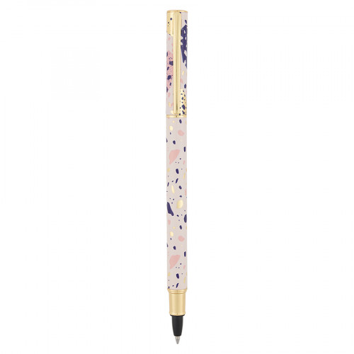 Stylo roller à cartouche Terrazzo Design aléatoire