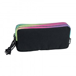 Trousse 3 fermetures éclair Sunset rose