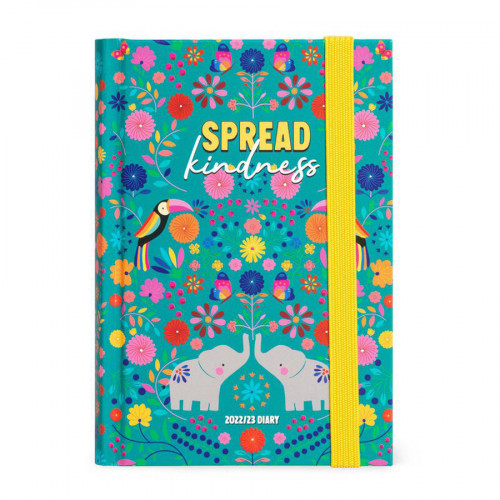 Agenda journalier 2022-2023 16 mois 9.5 x 13 cm Éléphant