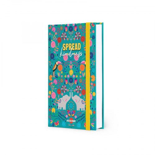 Agenda journalier 2022-2023 16 mois 9.5 x 13 cm Éléphant