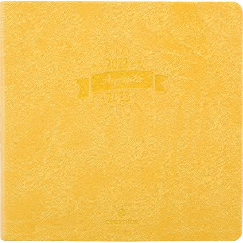 Agenda semainier 2023-2024 16.5 x 16.5 cm Camelia Orange