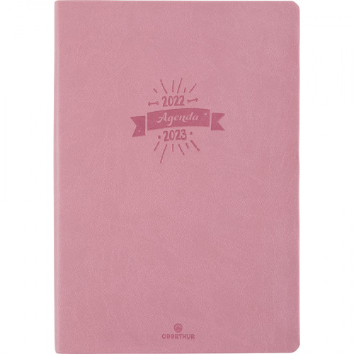 Agenda semainier 2023-2024 10 x 15 cm Camelia Orange