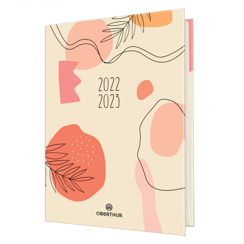 Agenda scolaire 2023-2024 journalier Abstrait Visage