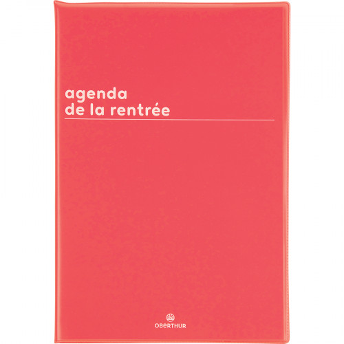 Agenda semainier 2023-2024 16 x 24 cm Boréal Rouge