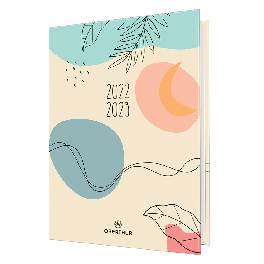 Agenda journalier 2022-2023 12.5 x 17.5 cm Abstrait