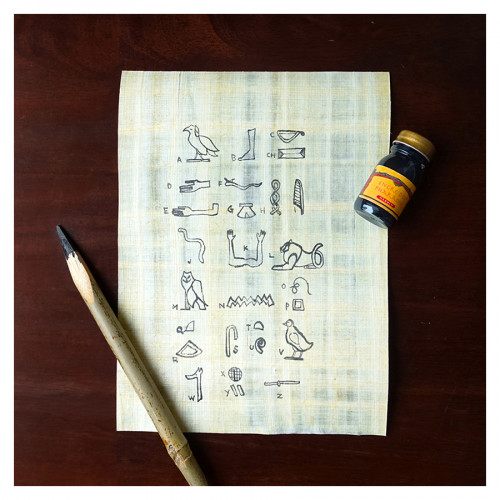 Set de calligraphie L'écriture égyptienne