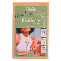 Kit de broderie sur vêtement Nature