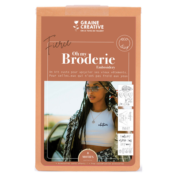 Kit de broderie sur vêtement Fierce