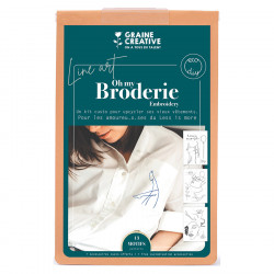 Kit de broderie sur vêtement Line Art