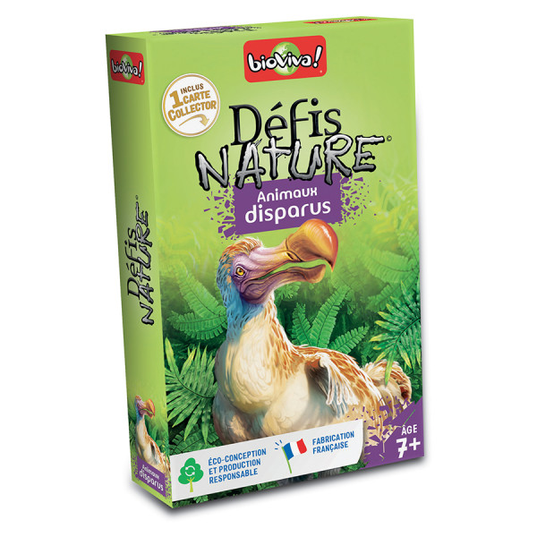 Jeu de cartes Défis Nature Animaux disparus