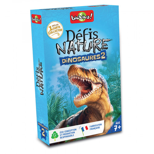 Jeu de cartes Défis Nature Dinosaures 2 version 2022