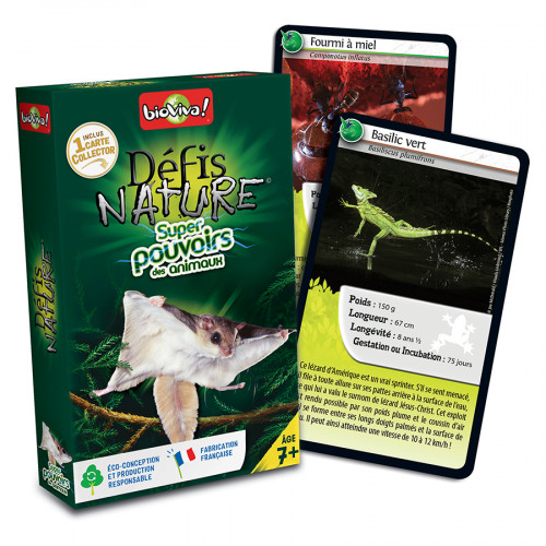 Jeu de cartes Défis Nature Super pouvoirs des animaux