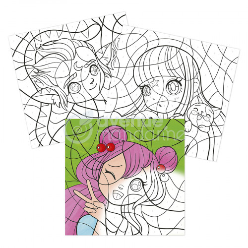 Carnet de coloriage Graffy Pop number Manga