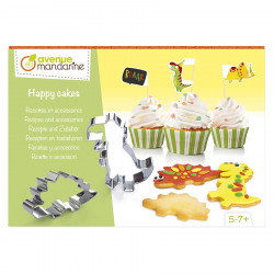 Kit de cuisine créative Happy Cake Recette accessoires Dinosaures