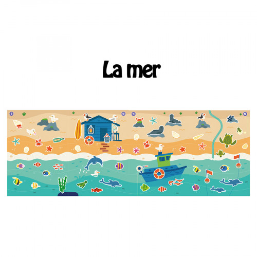 Fresque gommette La Mer