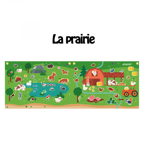 Fresque gommette La Prairie