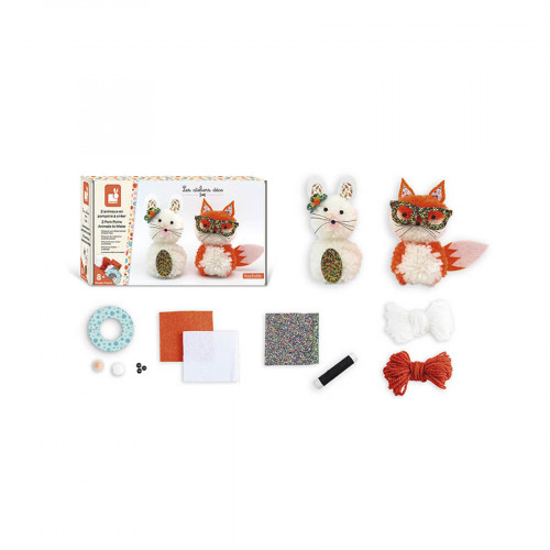 Kit créatif Pompons Petits Animaux